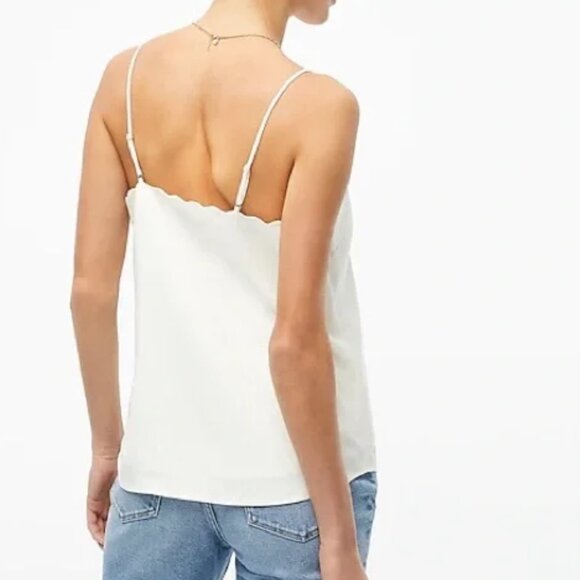 J Crew Factory Scalloped Top - Picture 2 of 3